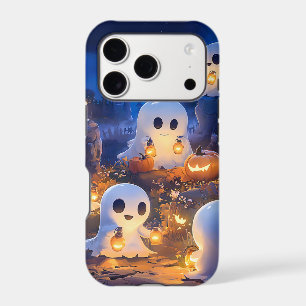 Halloween Ghosts Pumpkin Lanterns Spooky Night