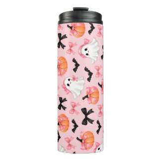 Halloween Ghosts & Pumpkins Coquette Tumbler
