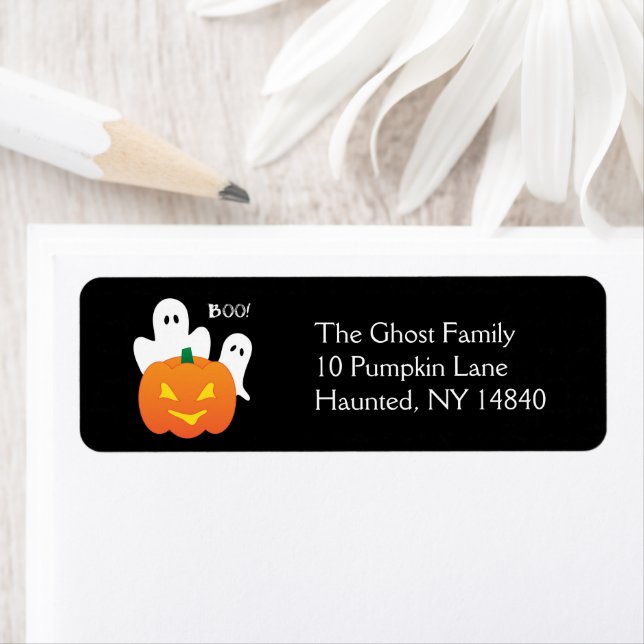Halloween Ghosts Return Address Label (Insitu)