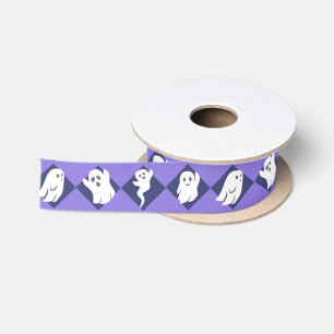 Halloween Ghosts Satin Ribbon