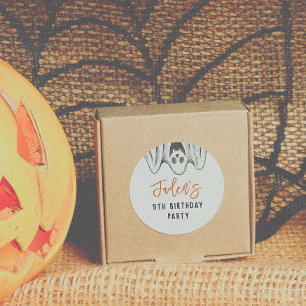 Halloween Ghosts Spooktacular Birthday Party Favor Classic Round Sticker