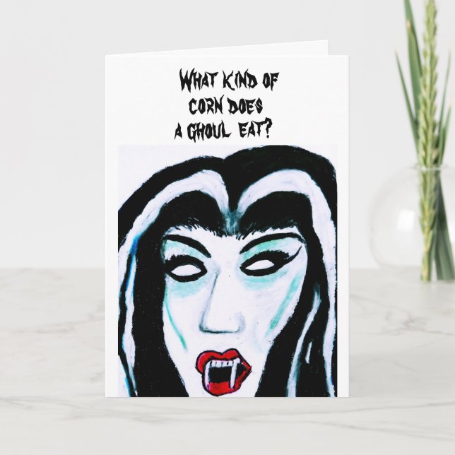 HALLOWEEN GHOUL JOKE  card (Front)