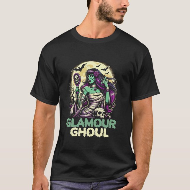 Halloween Ghoul Lover Spooky Ghost Scary Trick Or  T-Shirt (Front)