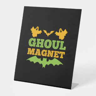 Halloween Ghoul Magnet Birthday Pedestal Sign