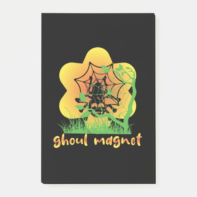 Halloween Ghoul Magnet Birthday Post-it Notes (Front)
