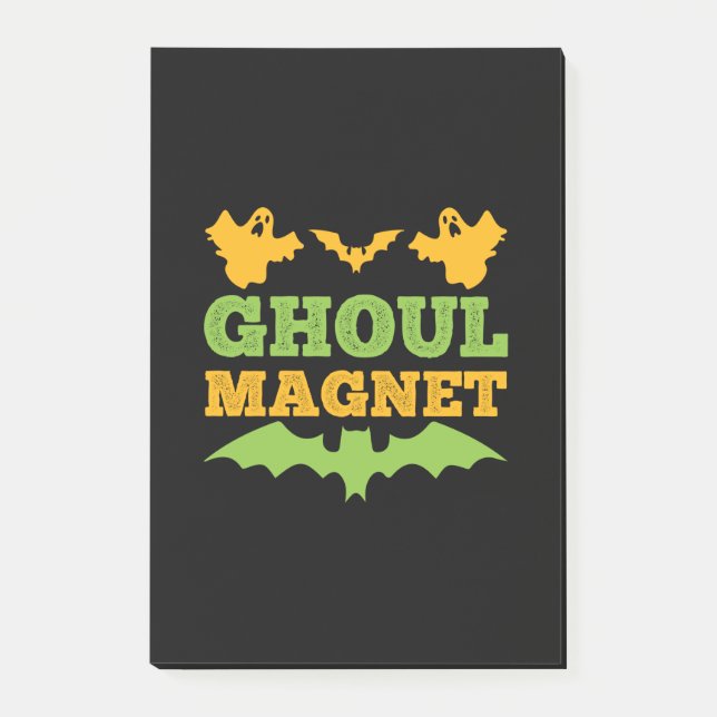 Halloween Ghoul Magnet Birthday Post-it Notes (Front)