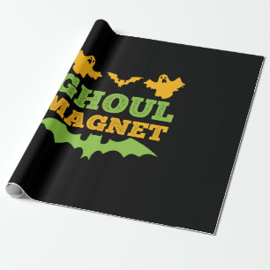 Halloween Ghoul Magnet Birthday Wrapping Paper