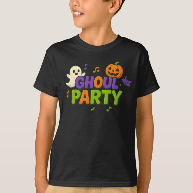 Halloween Ghoul Party Clothes Spooky Party Outfit T-Shirt (Front)