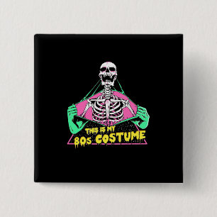 Halloween Gift 80s Halloween Costume Retro 15 Cm Square Badge