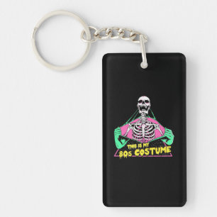 Halloween Gift 80s Halloween Costume Retro Key Ring