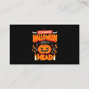 Halloween Gift Always Hallowen Inside Business Card