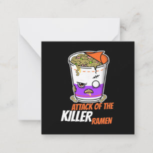 Halloween Gift Attack Of The Ramen Card