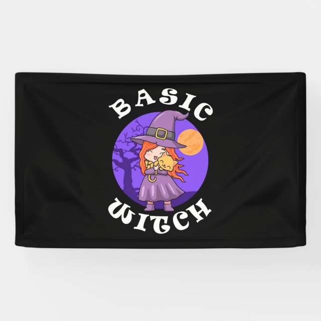 Halloween Gift | Basic Witch Banner (Horizontal)