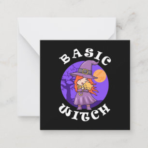 Halloween Gift Basic Witch Card