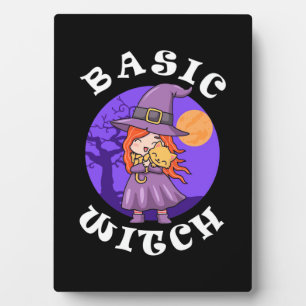 Halloween Gift Basic Witch Plaque