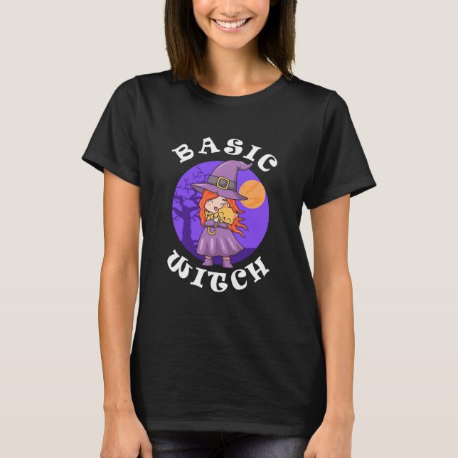 Halloween Gift | Basic Witch T-Shirt (Front)