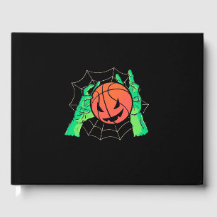 Halloween Gift   Basketball Halloween Guest Book