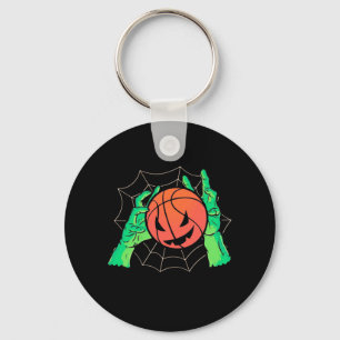 Halloween Gift Basketball Halloween Key Ring