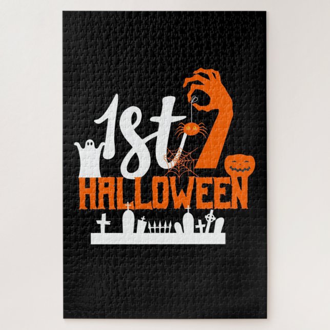 Halloween Gift | First Halloween Jigsaw Puzzle (Vertical)