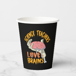 Halloween Gift For Science Teachers Funny T-Shirt Paper Cups