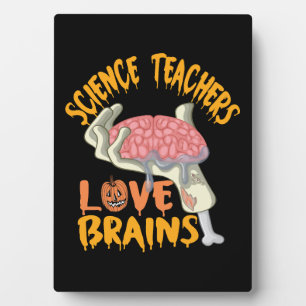 Halloween Gift For Science Teachers Funny T-Shirt Plaque