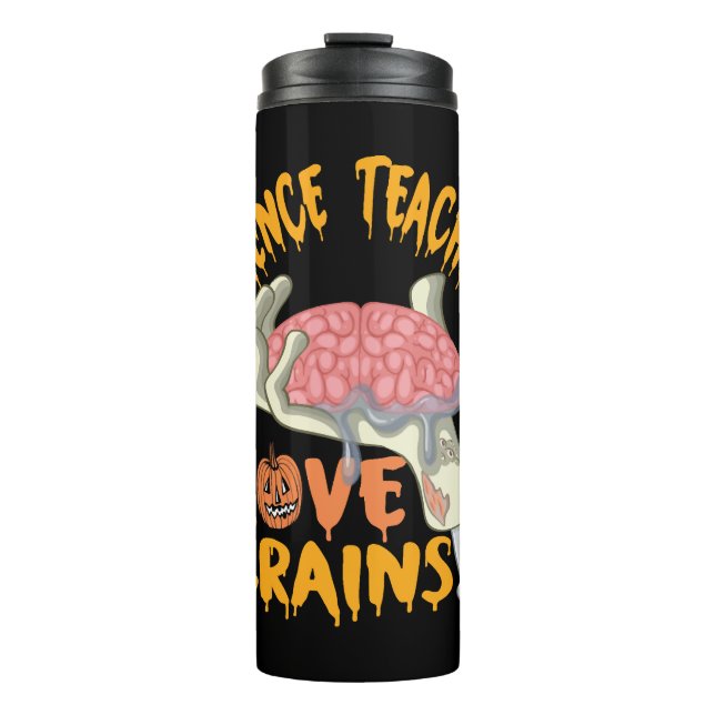 Halloween Gift For Science Teachers Funny T-Shirt Thermal Tumbler (Front)