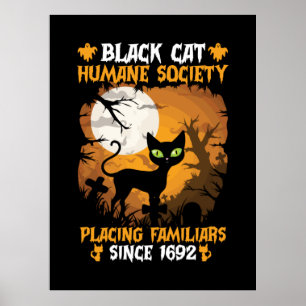 Halloween Gift   Human Society Placing Familiars Poster