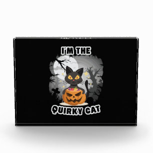 Halloween Gift I Am The Cat Birthday Photo Block
