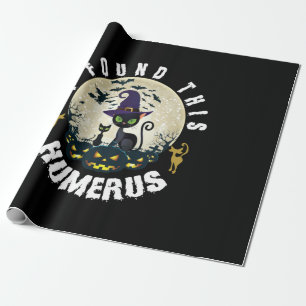 Halloween Gift   I Found This Humerus Birthday Wrapping Paper