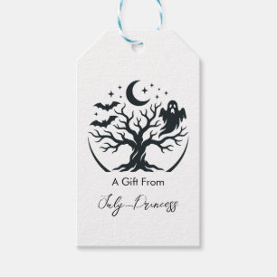 Halloween gift tags, personalised gift tags
