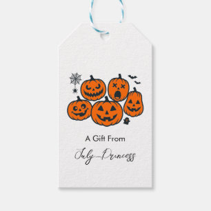Halloween gift tags, personalised gift tags