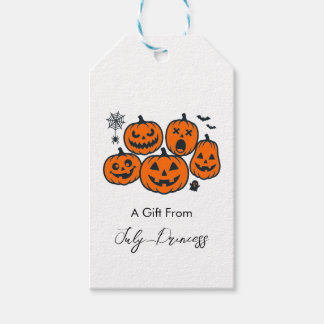 Halloween gift tags, personalised gift tags