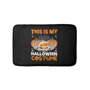 Halloween Gift This Is My Halloween Costume Bath Mat