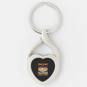 Halloween Gift This Is My Halloween Costume Key Ring