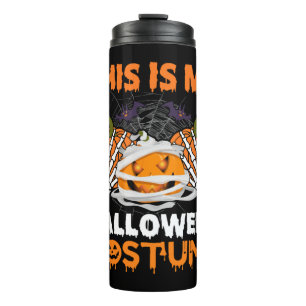 Halloween Gift This Is My Halloween Costume Thermal Tumbler