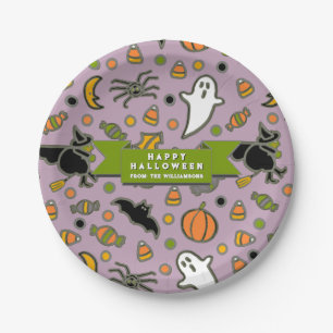 Halloween Gift Treats Paper Plate