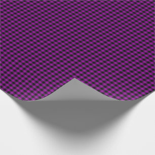 Halloween Gingham 07, Dark Purple-Gift Wrap Paper