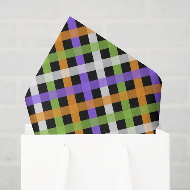 Halloween Gingham 1.2 Tissue Paper (Gift Bag)
