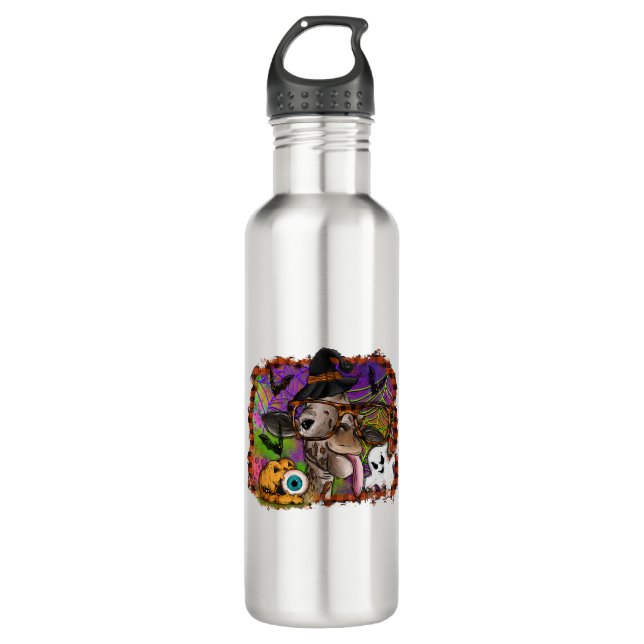 Halloween Giraffe 710 Ml Water Bottle (Front)