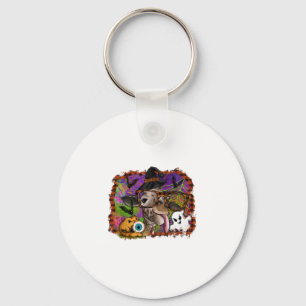 Halloween Giraffe Key Ring