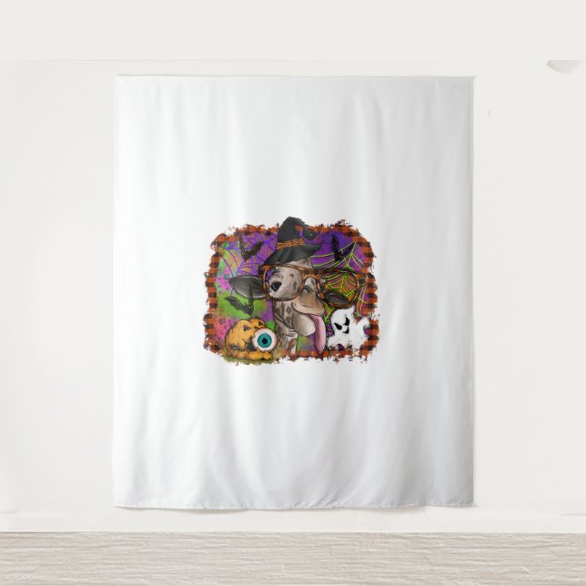 Halloween Giraffe Tapestry (Front)