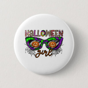 Halloween Girl 6 Cm Round Badge