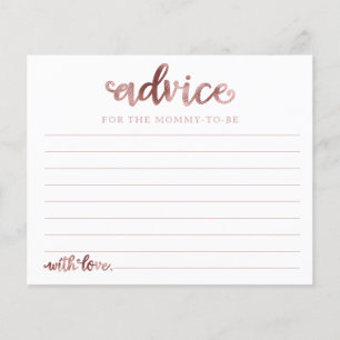 Halloween Girl Baby Shower Advice Cards