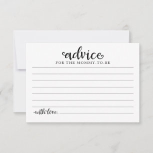 Halloween Girl Baby Shower Advice Cards