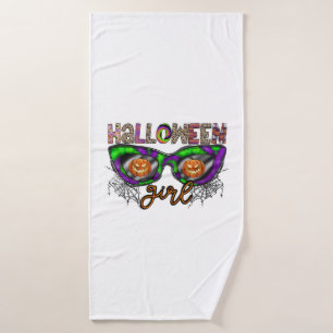 Halloween Girl Bath Towel