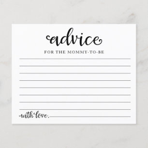 Halloween Girl Bridal Shower Advice Cards