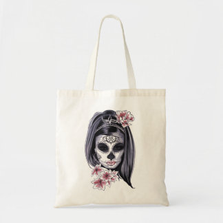 Halloween Girl Day of the Dead Tote Bag