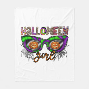 Halloween Girl Fleece Blanket