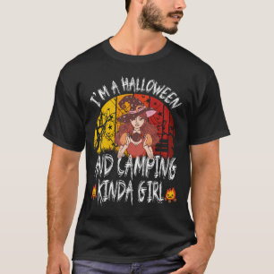 Halloween Girl _ Halloween Camping Queen Of Hallow T-Shirt