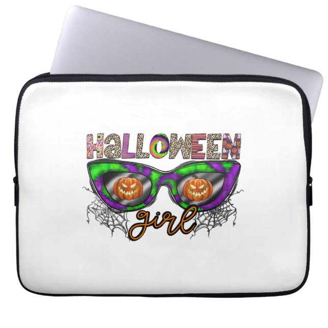 Halloween Girl Laptop Sleeve (Front)